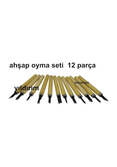 Ağaç Oyma Ahşap Hobi İşleri Yapma Aparatları 12p