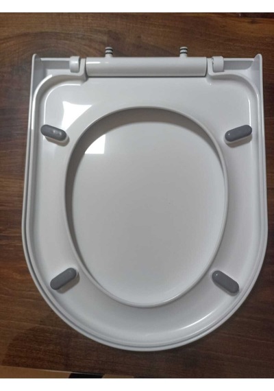 Beyaz Mimoza Klozet Kapağı Yavaş Kapanır Beyaz