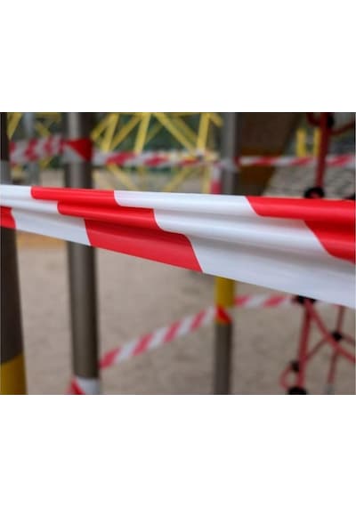 Emniyet Şeridi Ikaz Bandı Kırmızı Beyaz 250 Mt