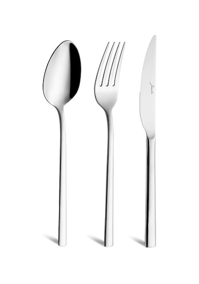Jumbo 2001 18 Parça 6 Kişilik Yemek Çatal Kaşık Bıçak Takımı Çelik Çelik