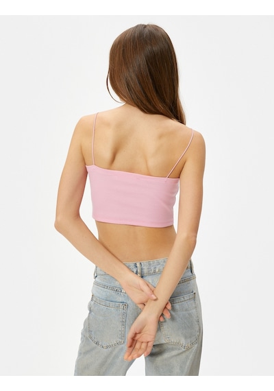 Koton Basic Crop Atlet İnce Askılı Ribanalı Pamuklu Slim Fit Pembe 4sal30059ık Gül Koton Basic Crop Atlet İnce Askılı Ribanalı Pamuklu Slim Fit Pembe 4sal30059ık Gül