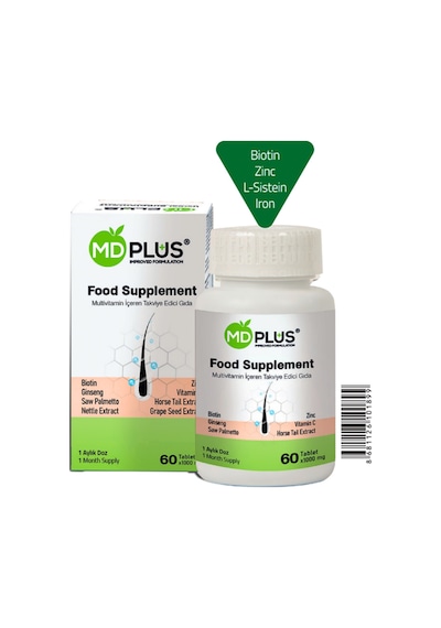 Mdplus Hair Multivitamin Takviye Edici Gıda 60 Tablet