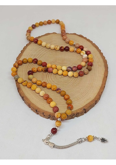 Jasper Taşı 99luk Tesbih 8mm 9805 Çok Renkli