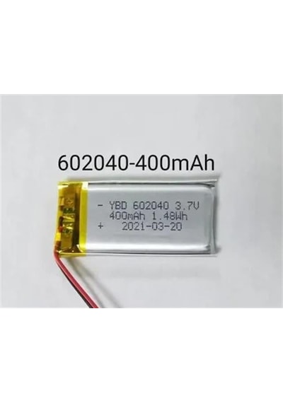 Powermaster 602040 3.7 Volt 400 Mah Lityum Polimer Pil