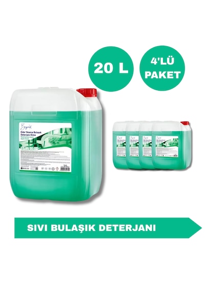 Sıvı Bulaşık Deterjanı 20 L 4'lü Avantaj Paketi