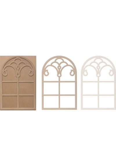 Rafhomestore C9 ( 65X100 Cm ) Duvar Çerçeve Ham Mdf Ahşap