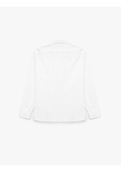 Koton Regular Fit Klasik Yaka Düğmeli Oxford Uzun Kollu Gömlek Beyaz 7wam60038hw