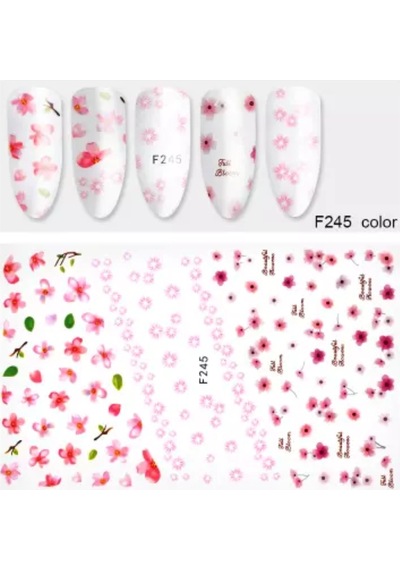 3D Yapışkan Tırnak Stıcker Tırnak Dövme Tırnak Tatto F245