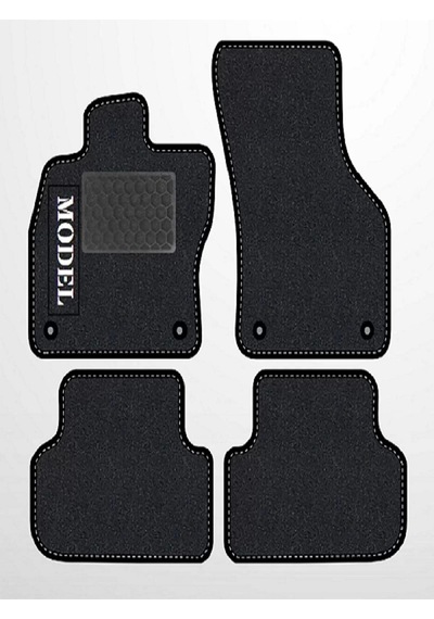Ford Fiesta 2002-2008 Siyah Halı Siyah Kenar Petek Topuk