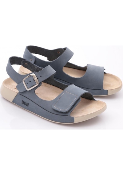 Dgn P28 Kadin Çift Bantli Sandalet P28-1512-R1193 Mavi