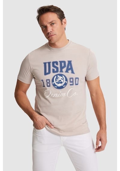 U.s. Polo Assn. Erkek Taş Tişört 50327174-vr049 Taş Rengi