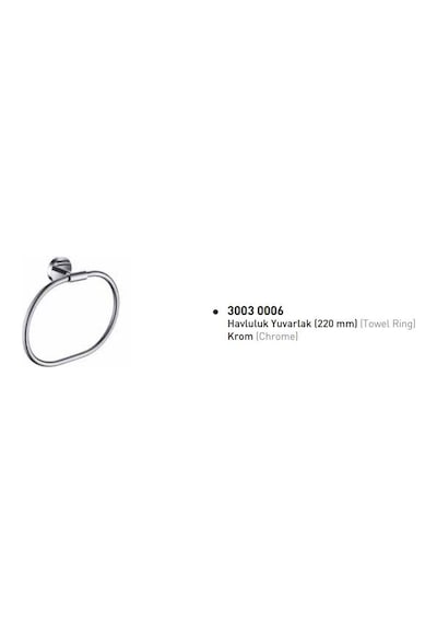 Bocchi Piave 22 Cm Halka Havluluk 3003 0006 Krom Diğer