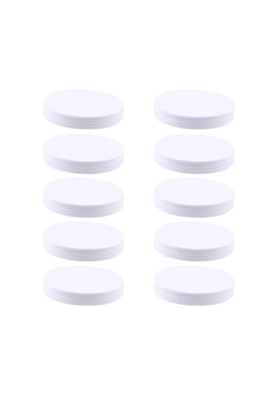 Ayrex Jopto 50 Adet Nfc Etiketleri Nxp Ntag215 Nfc Etiket 25 Mm 0,98 İnç Yuvarlak Pvc Boş Beyaz Kartlar Çip %100 Uy