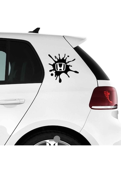 Oto Sticker Leke Boya Akıntısı Görüntülü Araba Markalı