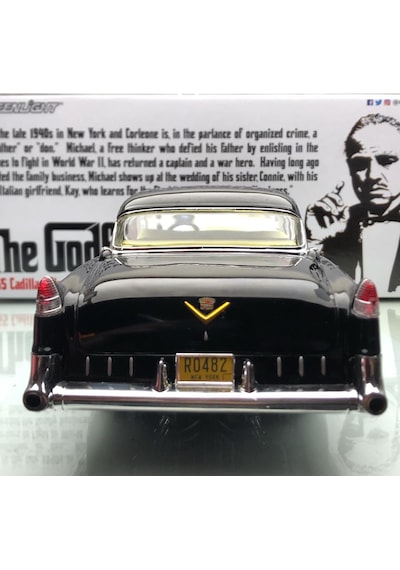 1955 Cadillac Fleetwood The Godfather Black 1 18 Greenlight