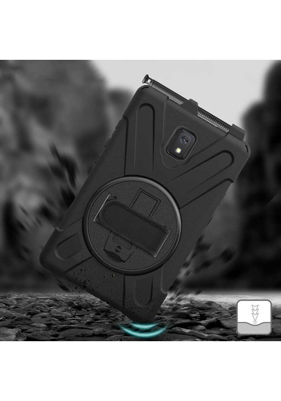 Galaxy Uyumlu Tab Active 3 T577 Zore Defender Tablet Silikon Kılıf - Siyah