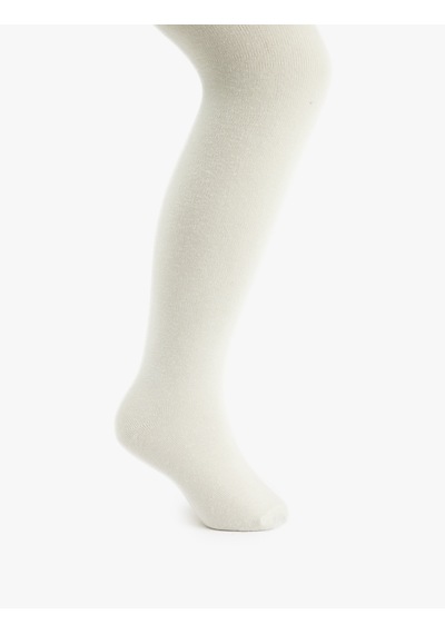 Koton Basic Külotlu Çorap Ekru 6wkg80139aa Ekru