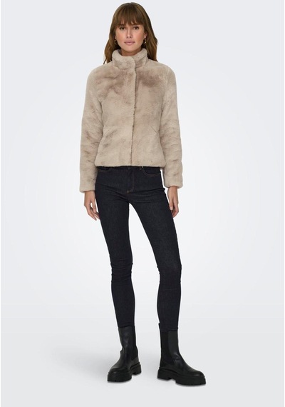 Only 15295423-fw Onlnewvıda Faux Fur Jacket Cc Otw Kadın Kürk Mont 15295423-R10293 Bej