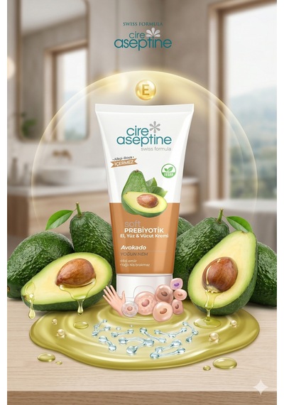Soft Prebiyotik Avokado El,yüz Ve Vücut Kremi 200 Ml Tüp Vegan