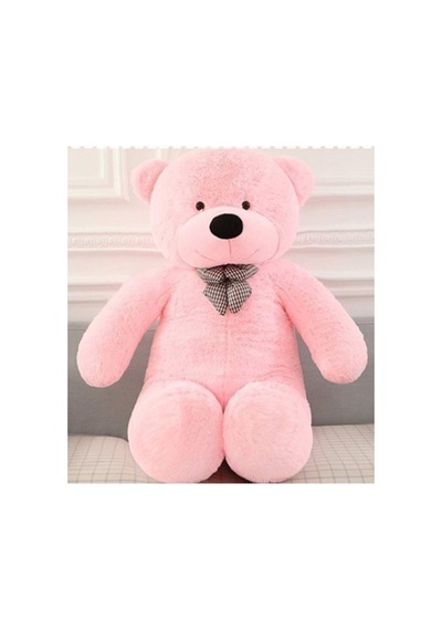 Ayrex Papyonlu Sevimli Büyük Peluş Ayıcık, 130 Cm -% 100 Yerli Pembe Genel