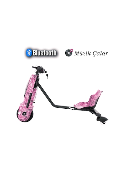 Tbıke Drift Car Elektrikli Kaykay Hoverboard Pembe