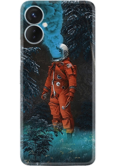 Tecno Camon 19 Neo Kilif Silikon Desen Astronot Smoke 1769 566403841