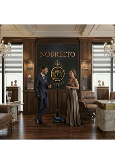Nobrelto 3604 Luxury Serisi 180 Cm Dekoratif Ayaklı İskelet Saat