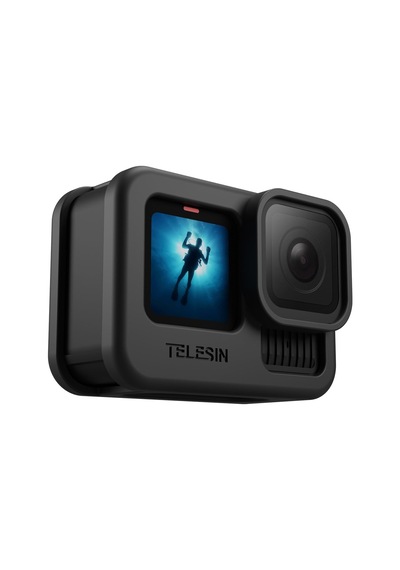 Gopro Hero13 Uyumlu Silikon Kılıf Hero12/11/10/9 Uyumlu + Silikon Lens Koruyucu + Kordon İp