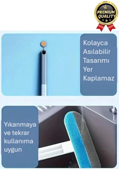 Çok Amaçlı Çift Taraflı Uzun Saplı Koltuk Halı Hijyeni Kedi Köpek Evcil Hayvan Tüy Temizleme Fırçası