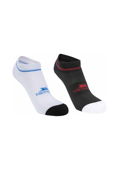 Trespass Isolate - 2 Pk Unısex Coolmax Traıner Lıner Sock Renkli Renkli