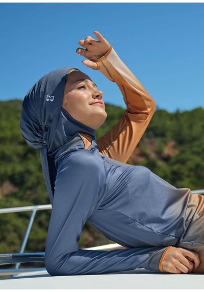 Mayovera Kapalı Mayo Üstü - Spor Ombreli Çok Renkli