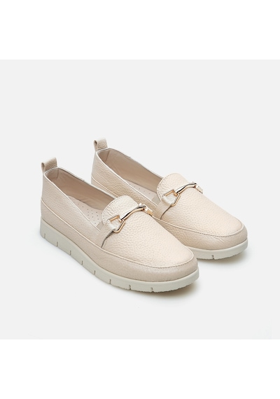 Hotiç Hakiki Deri Bej Kadın Loafer 01ayh286000a310 Bej-beıge Bej