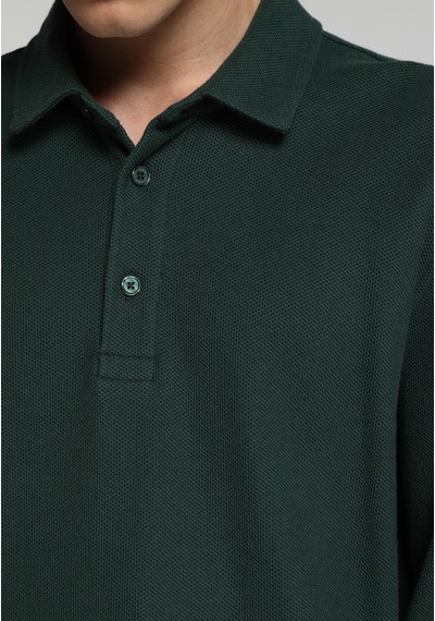 Colin's Colins Relaxed Fit Polo Yaka Düz Erkek Yeşil Uzun Kol Tişört Cl1083184 Q1.v1 Grn