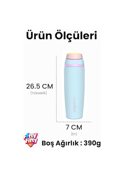 800 Ml Tek Kapak Çift Kullanım Pipetli Rahat İçim Kulplu Sus304 Paslanmaz Çelik Termos -1107-80