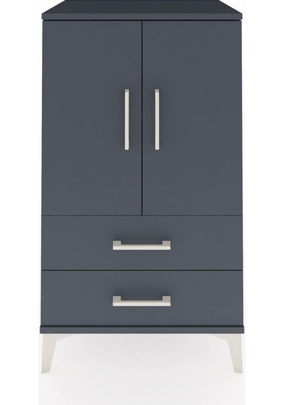 Hyperion Komodin 2 Raflı 2 Çekmeceli 2 Kapaklı 60x44x106 Antr... Antrasit