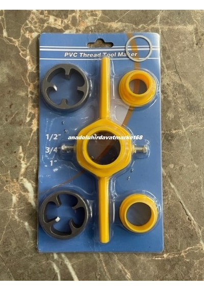Mrc Pprc Boru Diş Açma Seti Pvc Boru Paftası Kangal Boru Diş Açma 6pcs
