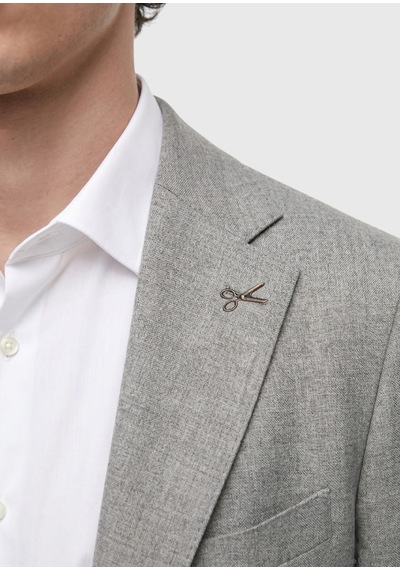 Ramsey Açık Kahve Desenli Zeroweight Slim Fit %100 Yün Takım Elbise Kahverengi