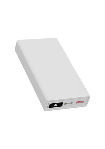 ENERX Powerbank 20000 Mah 2.1 Amper Dijital Göstergeli Enr-p20188dc Beyaz