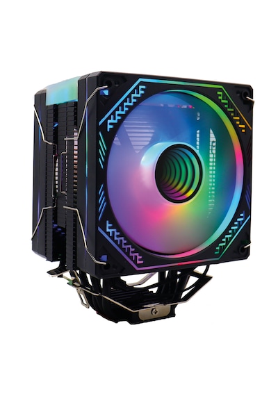 Zoko Ice Pro Bp4 Siyah Auto Rainbow Fanlı Kule İşlemci Fanı