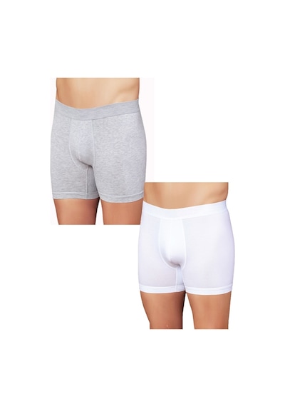 Şahinler E031 6 Adet Likralı Erkek Boxer Beyaz