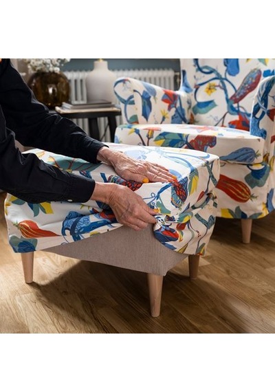 Ikea Strandmon Tabure Kılıfı, Stigsbo Çok Renkli-bej