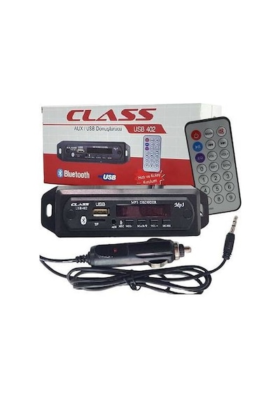 Oto Teyp Dönüştürücü Bluetooth Aux - Sd Kart - Usb - Çevirici N11.375
