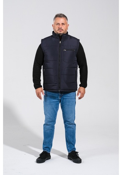 Derin Mavi Çok Cepli Günlük - İş Yeleği Xl-10xl Arası Bedenler Lacivert