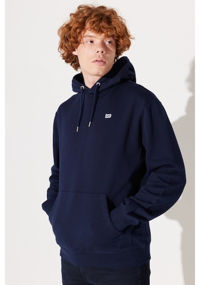 Lee Regular Fit Normal Kesim Pamuk Lacivert Erkek Içi Polarlı Kapüşonlu Sweatshirt L80YRYA67 Lacivert