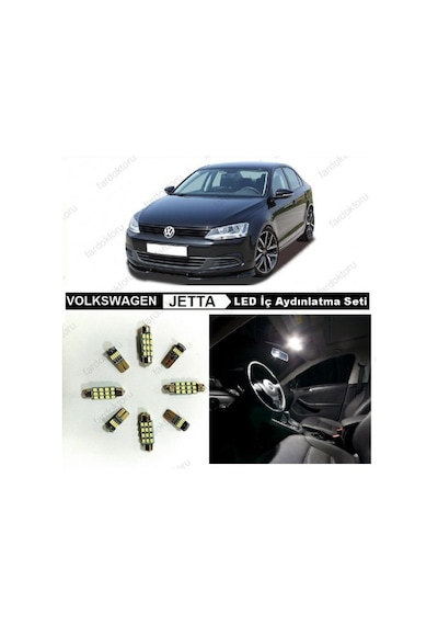 Fardoktoru Vw Jetta Mk6 Komple Beyaz Led İç Aydınlatma Ampul Seti N11.2739