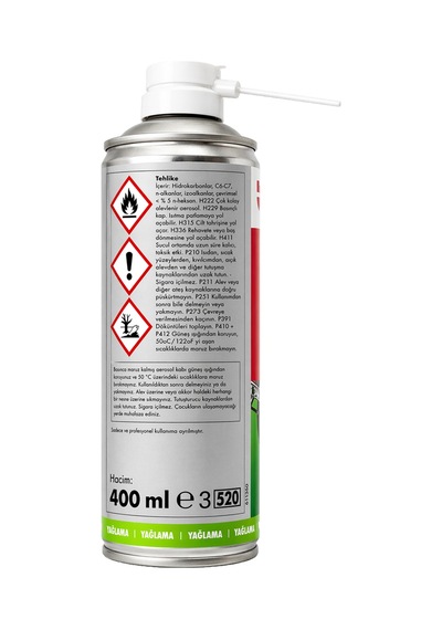 Würth Hhs 100 Zincirler İçin Yüksek Mukavemetli Kuru Yağlayıcı 400 Ml