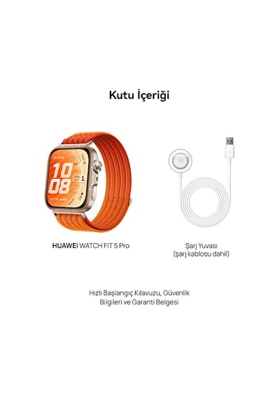 Huawei Watch Fit 5 Pro Akıllı Saat (Distribütör Garantili)