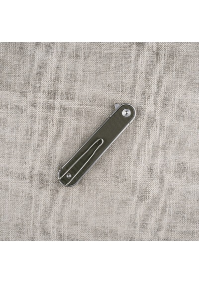 Real Steel Iris Flipper Mikarta Sap 12c27 Çelik Kamp Çakısı 8061ag Kum