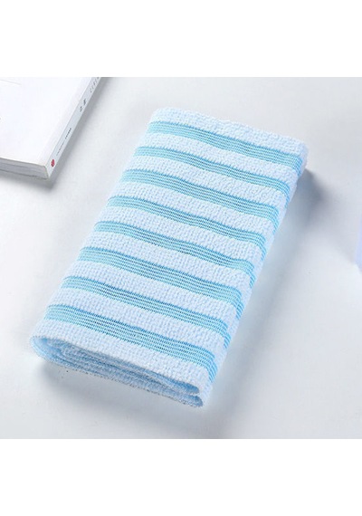 Yetişkin Arka Ovma Banyosu Havlu Uzun Strip Banyo Sünger Havlu Duş Vücut Temizleme Kullanımı Blue