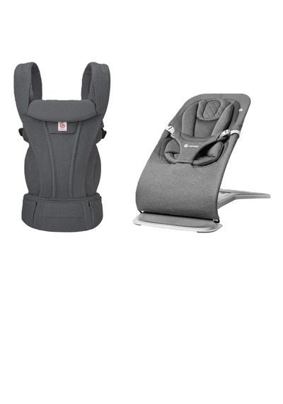Bouncer & Taşıyıcı Seti Evolve Charcoal Grey & Omni Deluxe Mesh Graphite Grey